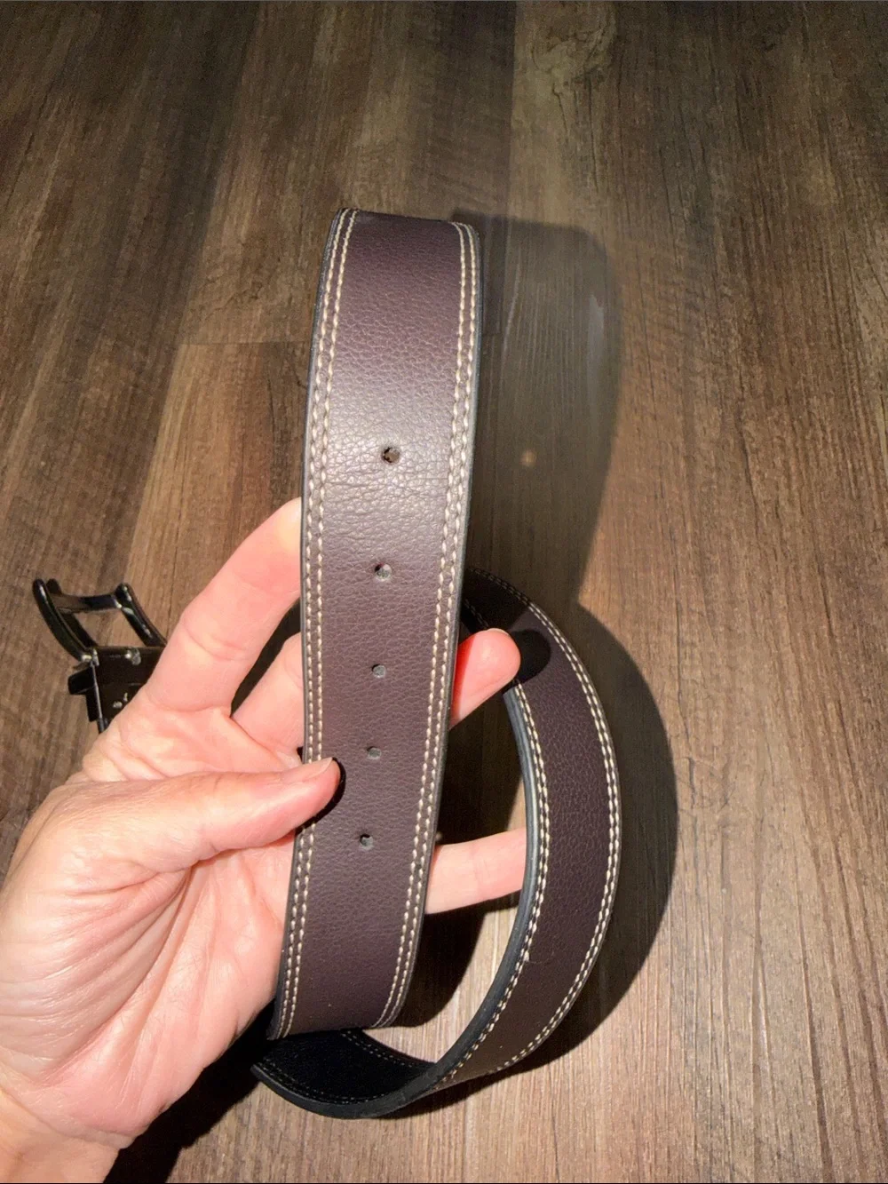 Nike Reversible Leather Belt Mens Brown Black no size see measurements